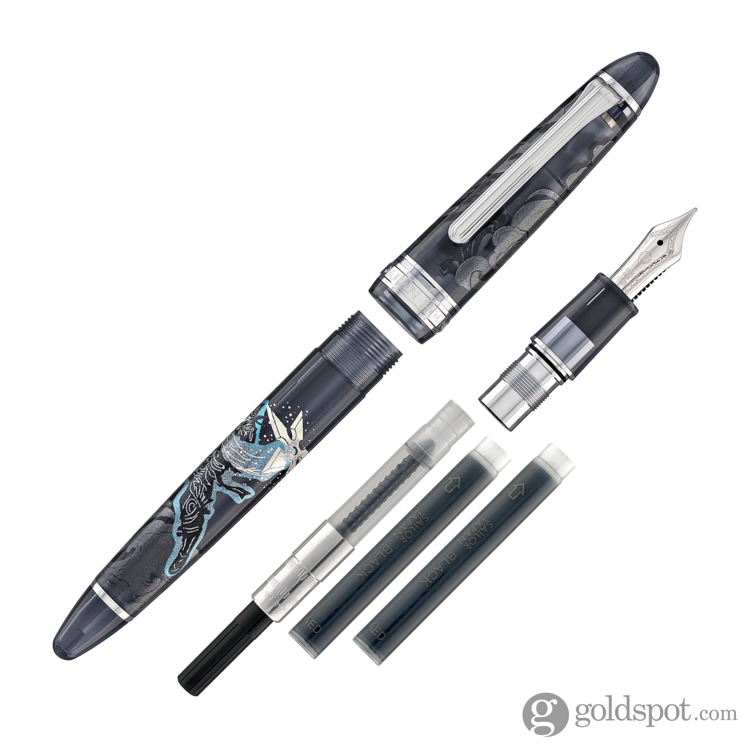 Sailor 1911 Standard Ninja Fountain Pen in Star with Rhodium Trim