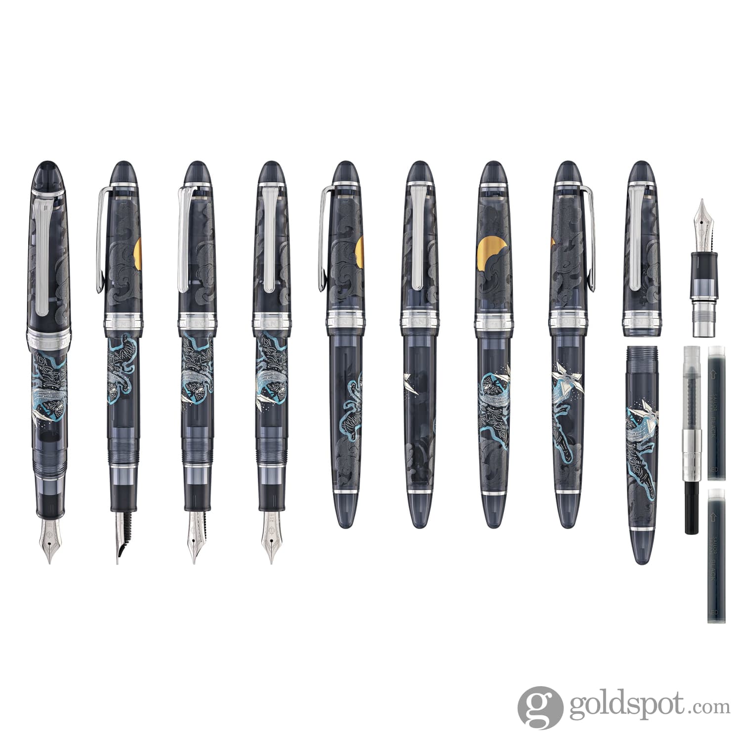 Sailor 1911 Standard Ninja Fountain Pen in Star with Rhodium Trim