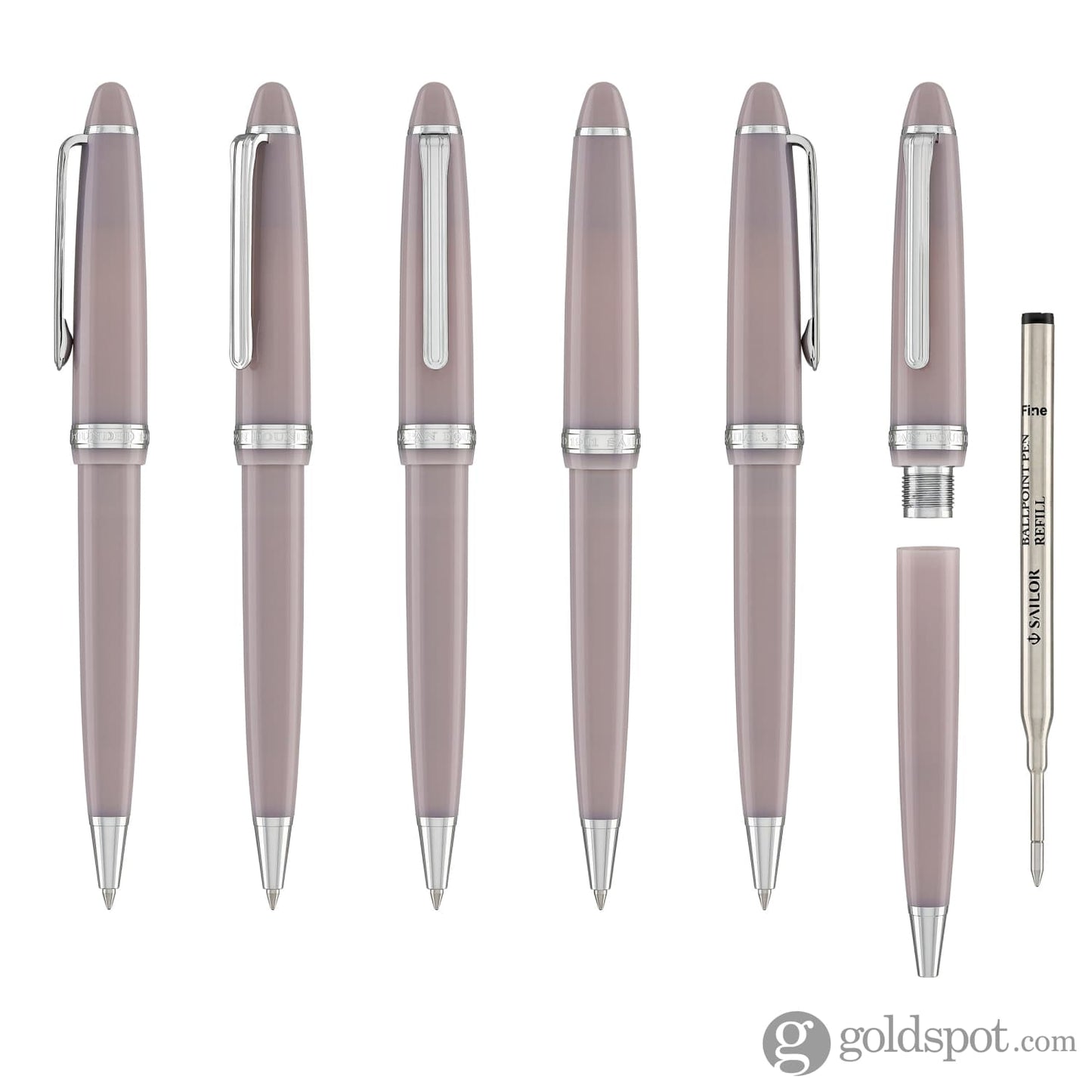 Sailor Pro Gear Slim Shikiori Sansui Ballpoint Pen in Winter - Kamoshika Ballpoint Pens