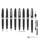 Sailor Bespoke 1911 Large Naginata Togi Fountain Pen Specialty Nib with Silver Trim Fountain Pen