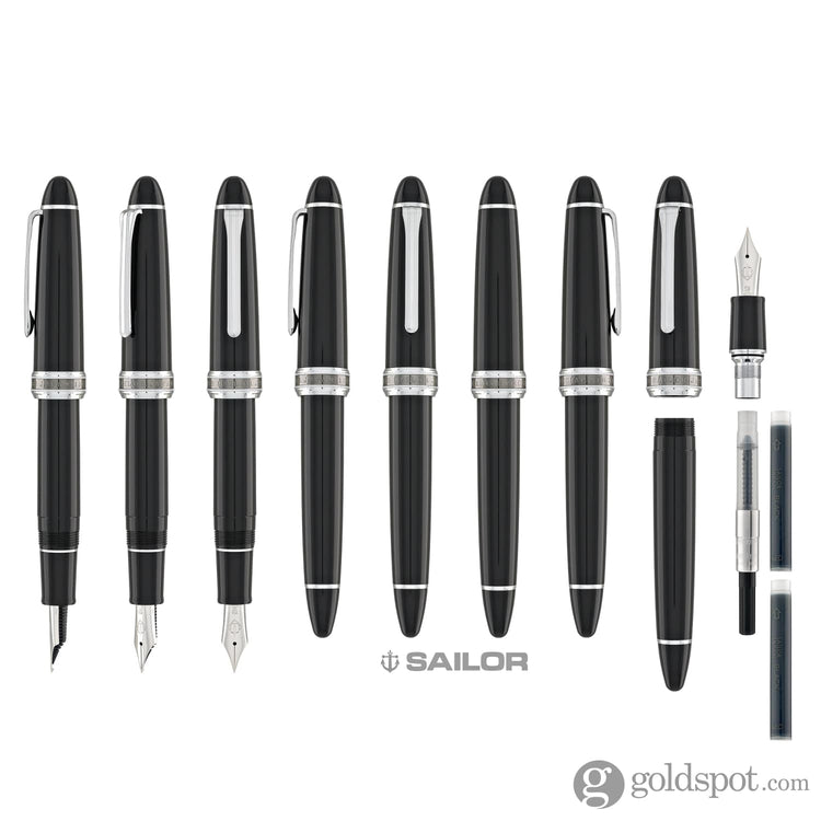 Sailor Bespoke 1911 Large Naginata Togi Fountain Pen Specialty Nib with Silver Trim Fountain Pen