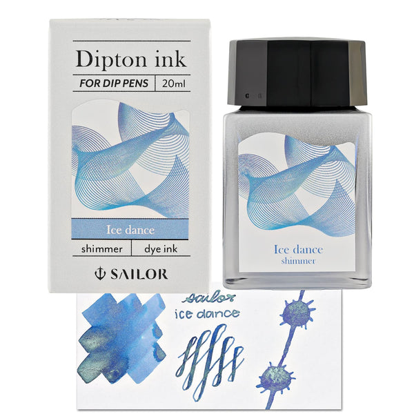 Sailor Compass Dipton Shimmer Bottled Ink in Ice Dance - 20mL Bottled Ink