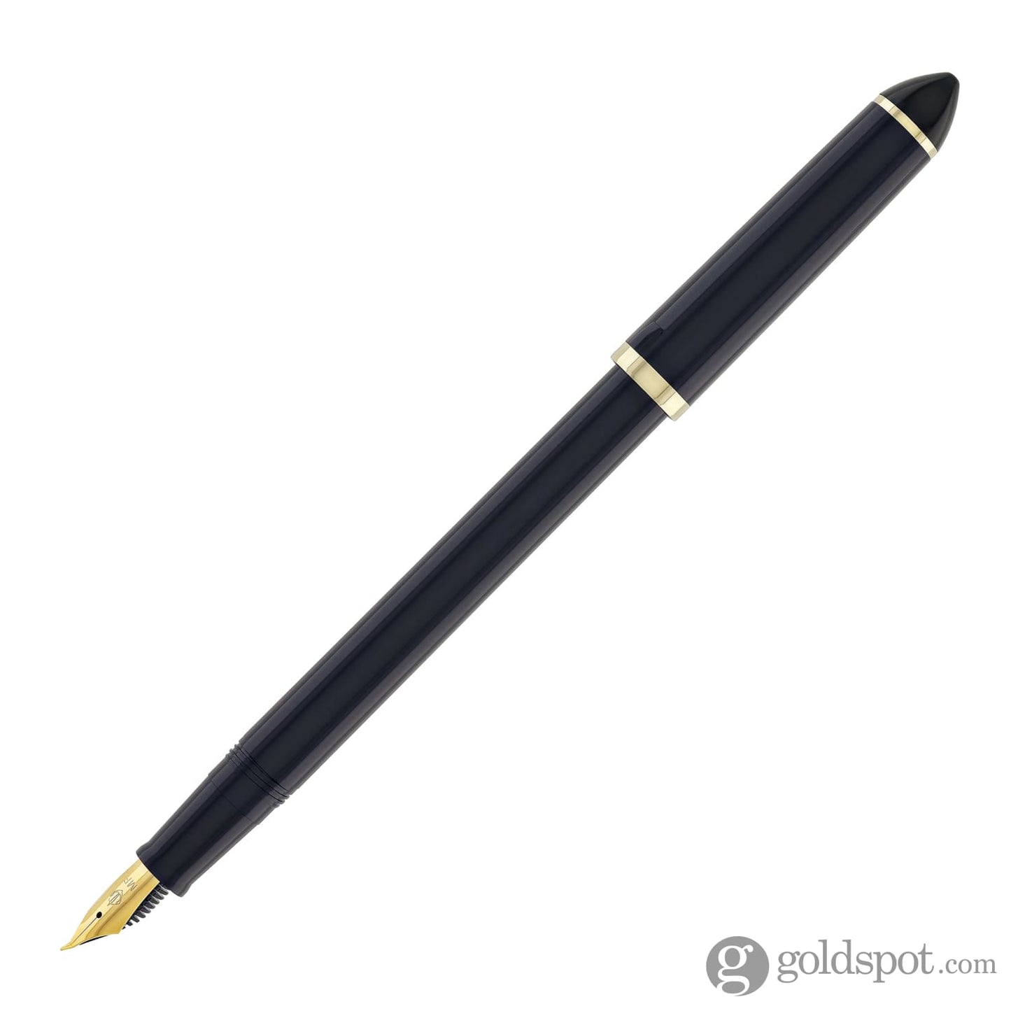 Sailor Compass Fude De Mannen Calligraphy Fountain Pen in Dark Blue - 40 Degree Fude Calligraphy Pens