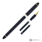 Sailor Compass Fude De Mannen Calligraphy Fountain Pen in Dark Blue - 40 Degree Fude Calligraphy Pens