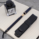 Sailor Compass Fude De Mannen Calligraphy Fountain Pen in Dark Blue - 40 Degree Fude Calligraphy Pens