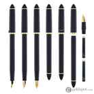 Sailor Compass Fude De Mannen Calligraphy Fountain Pen in Dark Blue - 40 Degree Fude Calligraphy Pens