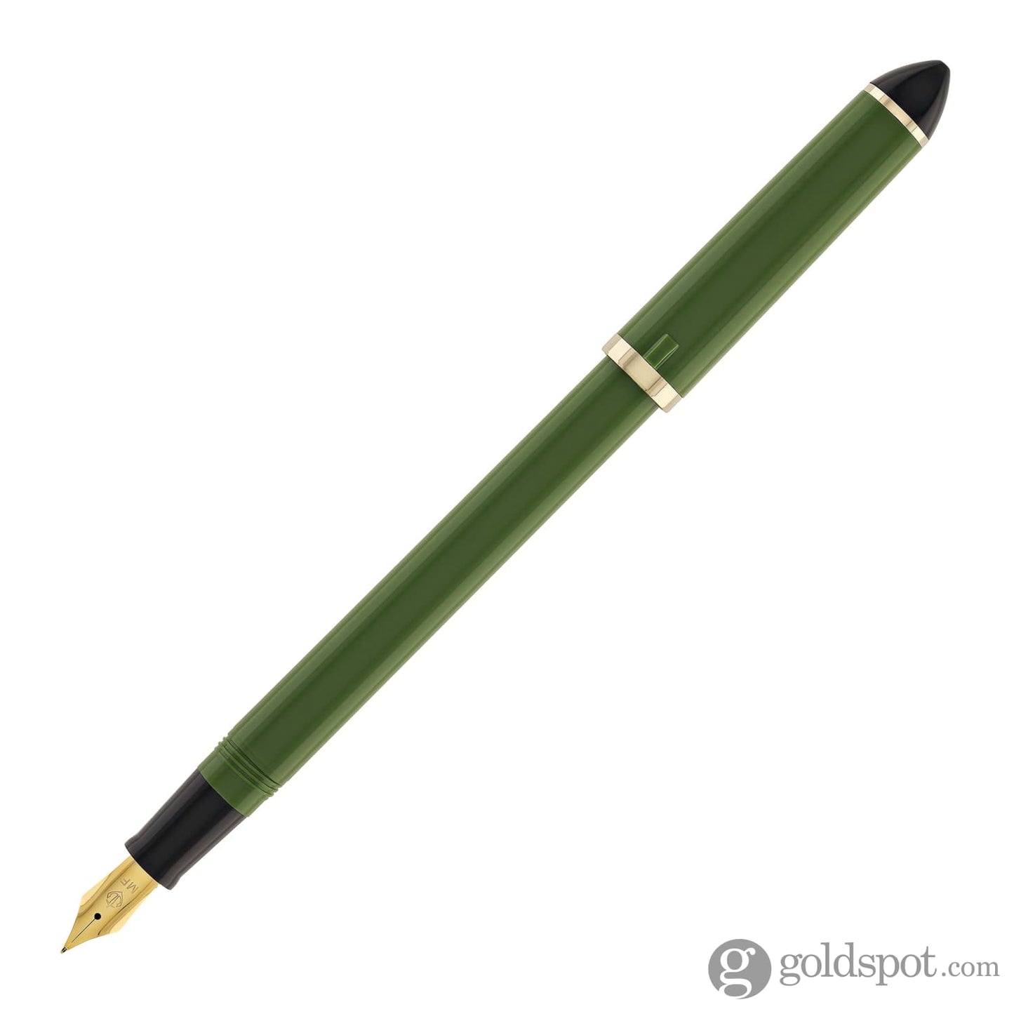 Sailor Compass Fude De Mannen Calligraphy Fountain Pen in Dark Green - 55 Degree Fude Calligraphy Pens