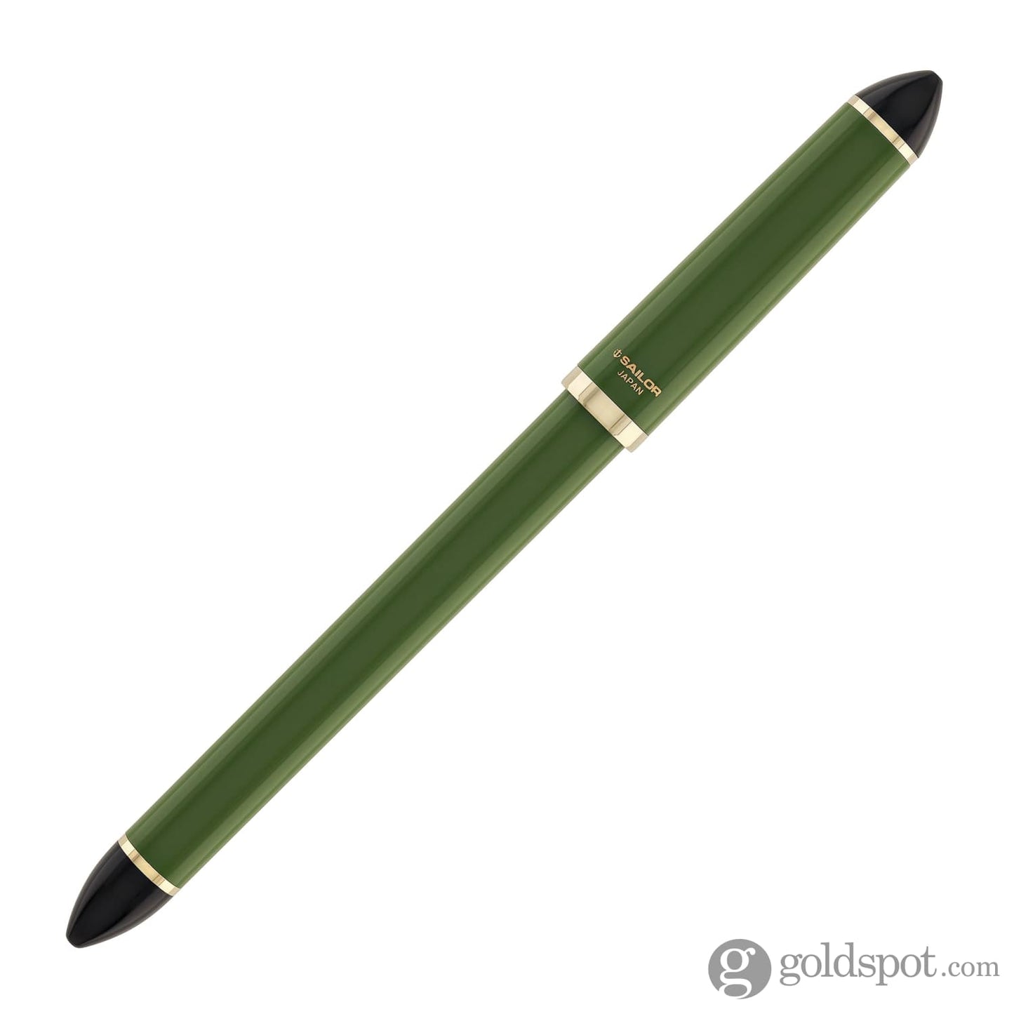 Sailor Compass Fude De Mannen Calligraphy Fountain Pen in Dark Green - 55 Degree Fude Calligraphy Pens