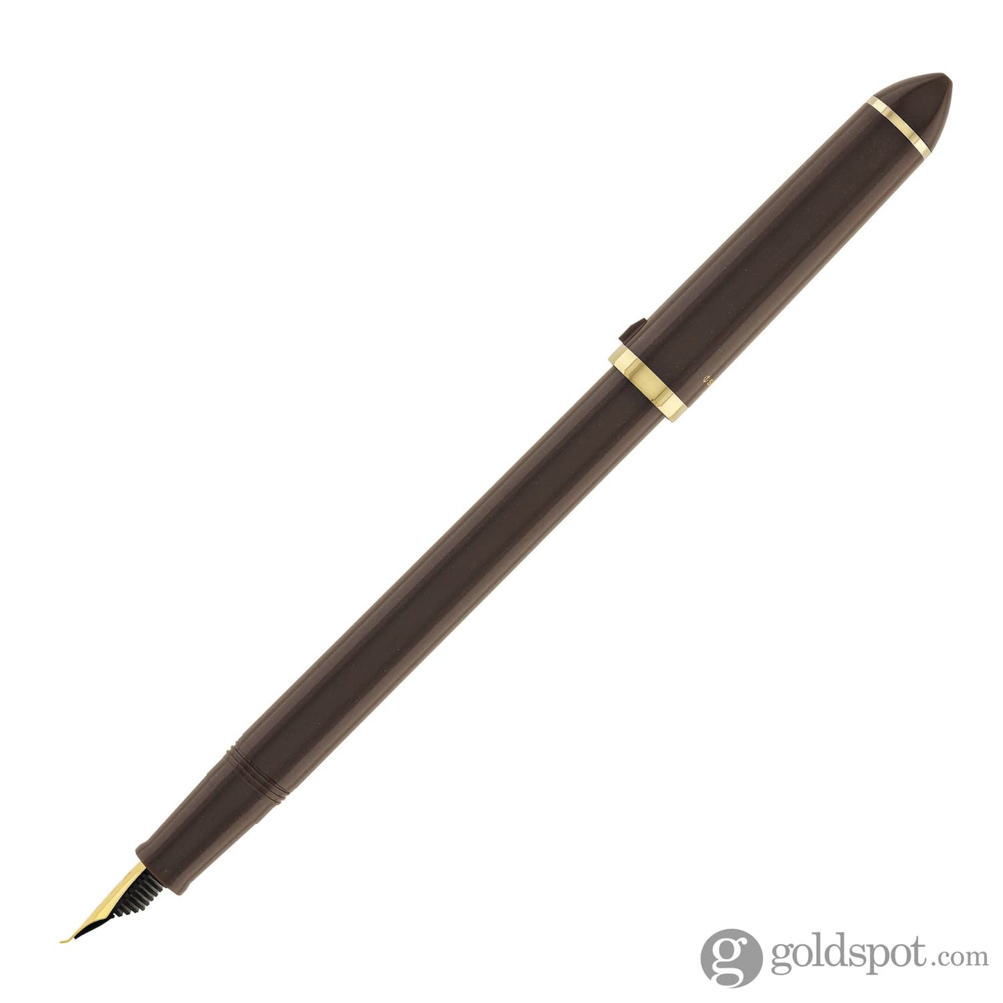 Sailor Compass Fude De Mannen Calligraphy Fountain Pen in Pearl Brown - 40 Degree Fude Calligraphy Pens