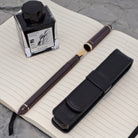 Sailor Compass Fude De Mannen Calligraphy Fountain Pen in Pearl Brown - 40 Degree Fude Calligraphy Pens