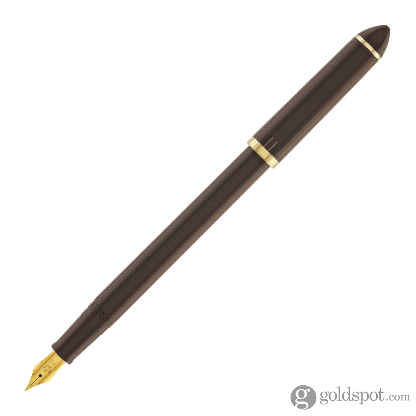 Sailor Compass Fude De Mannen Calligraphy Fountain Pen in Pearl Brown - 40 Degree Fude Calligraphy Pens