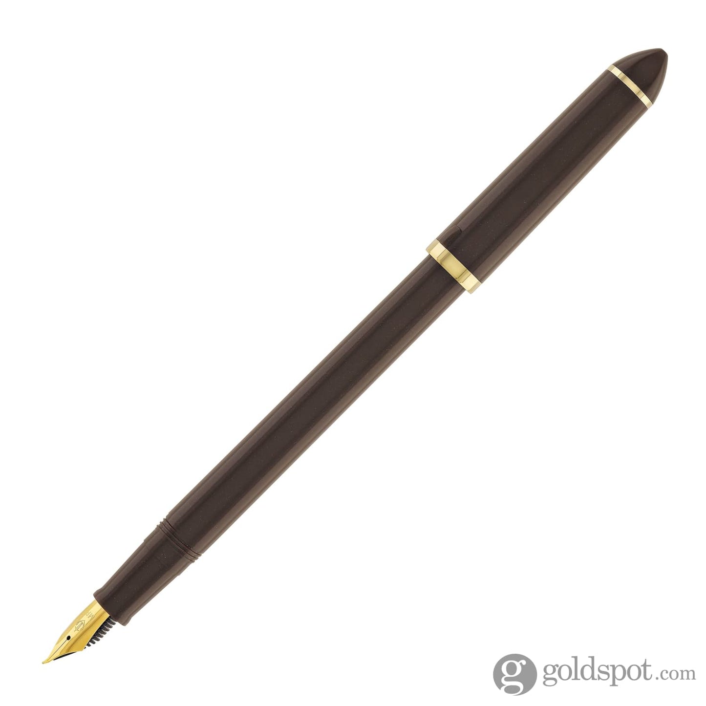 Sailor Compass Fude De Mannen Calligraphy Fountain Pen in Pearl Brown - 40 Degree Fude Calligraphy Pens