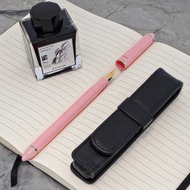 Sailor Compass Fude De Mannen Calligraphy Fountain Pen in Pearl Pink - 40 Degree Fude