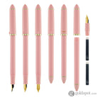 Sailor Compass Fude De Mannen Calligraphy Fountain Pen in Pearl Pink - 40 Degree Fude Calligraphy Pens