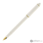 Sailor Compass Fude De Mannen Calligraphy Fountain Pen in Pearl White - 40 Degree Fude Calligraphy Pens