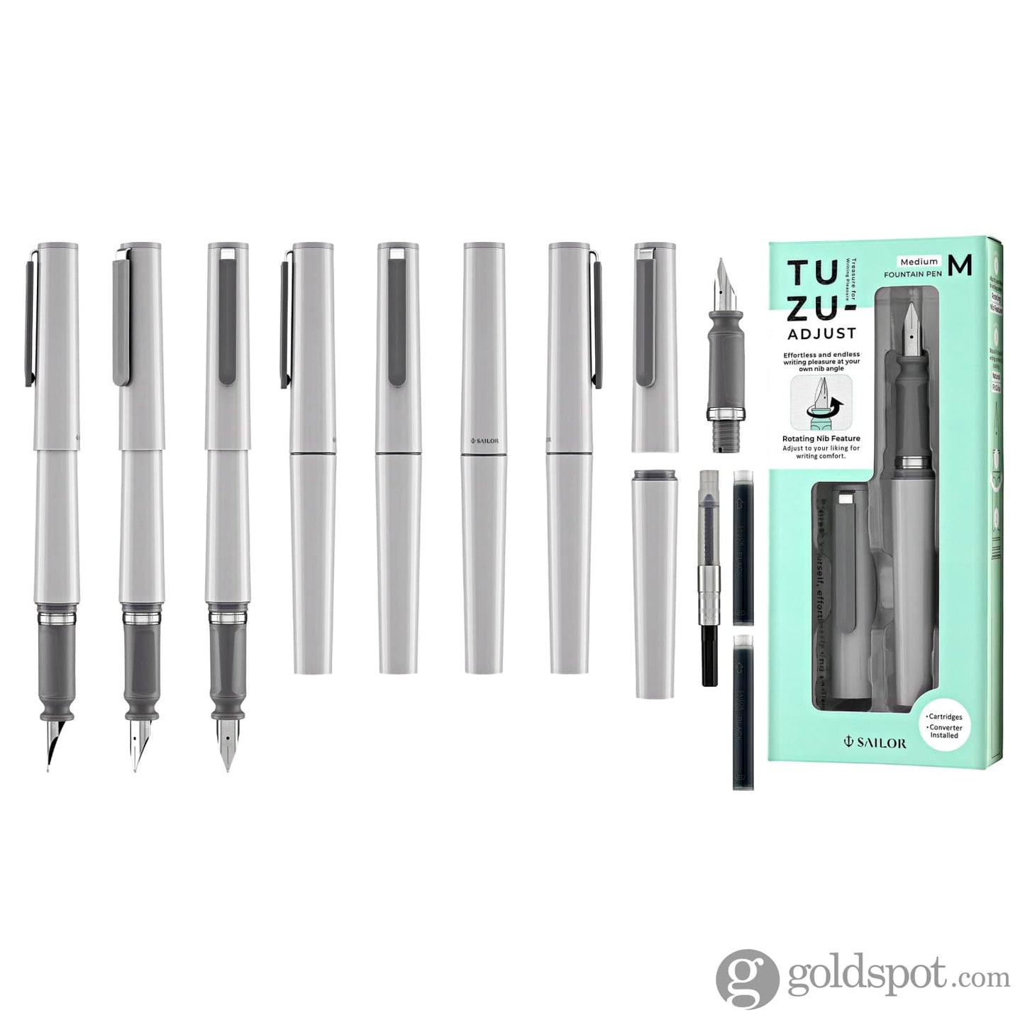Sailor Compass Tuzu Fountain Pen in Gray Fountain Pens