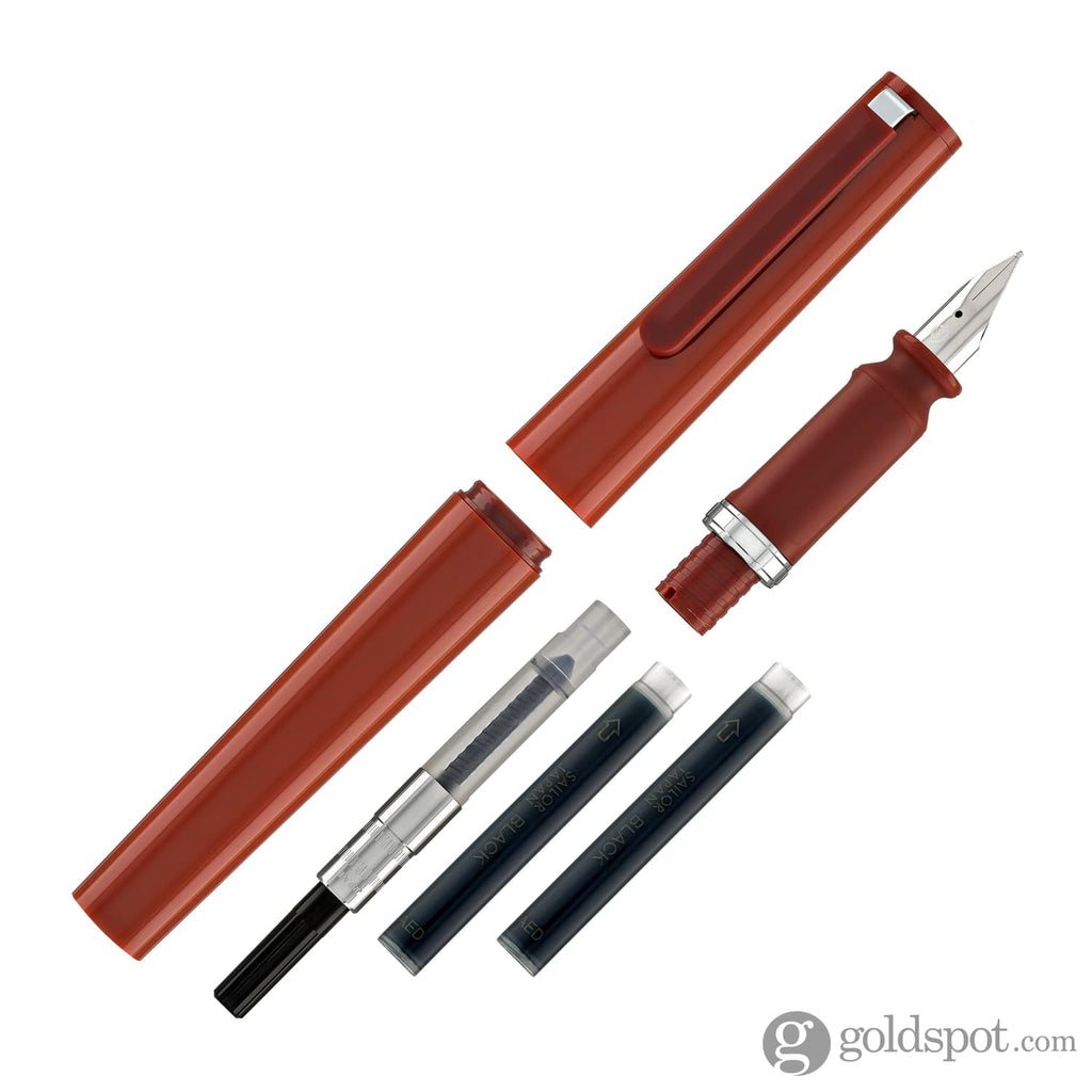 Sailor Compass Tuzu Fountain Pen in Red - Goldspot Pens