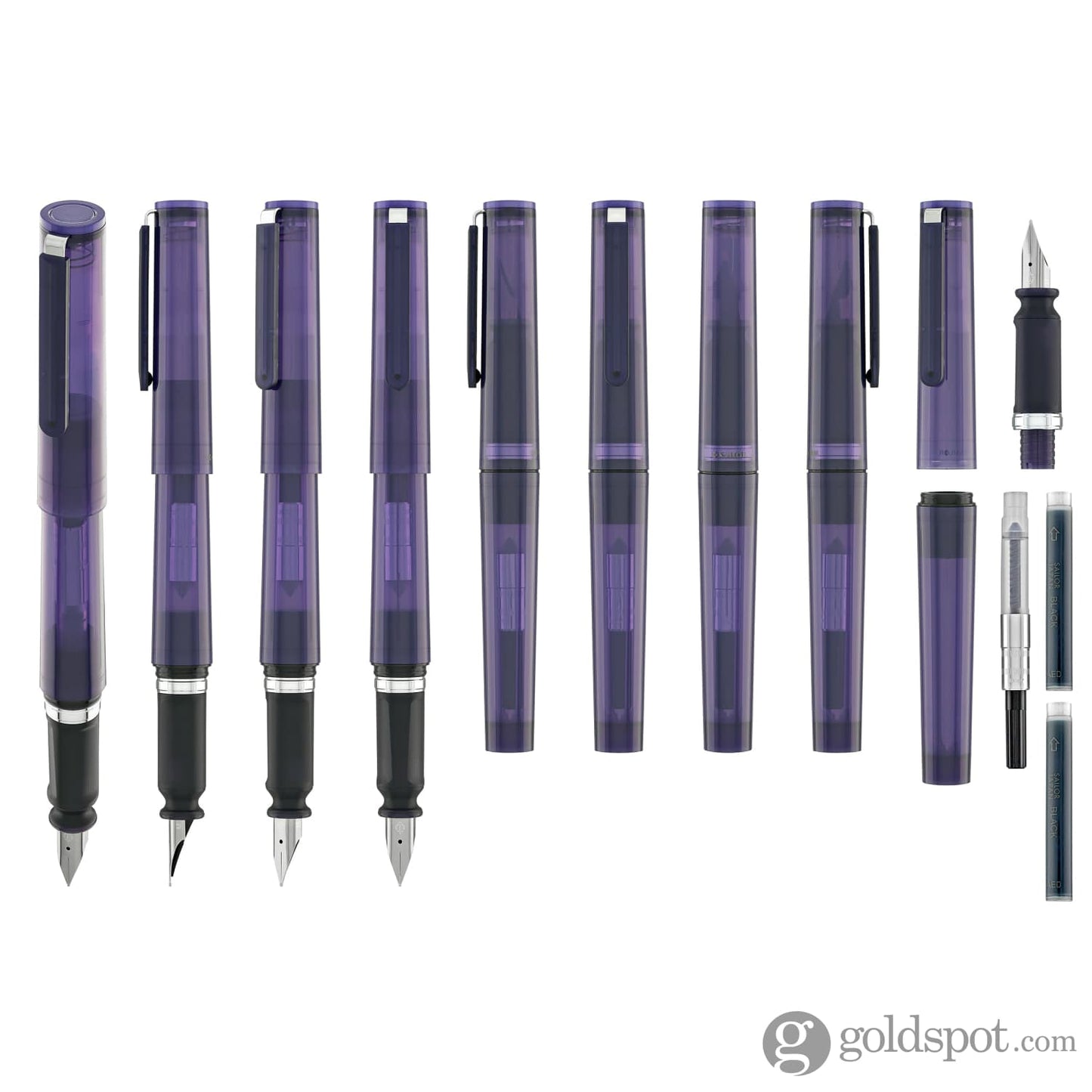 Sailor Compass Tuzu Fountain Pen in Translucent Violet Fountain Pen