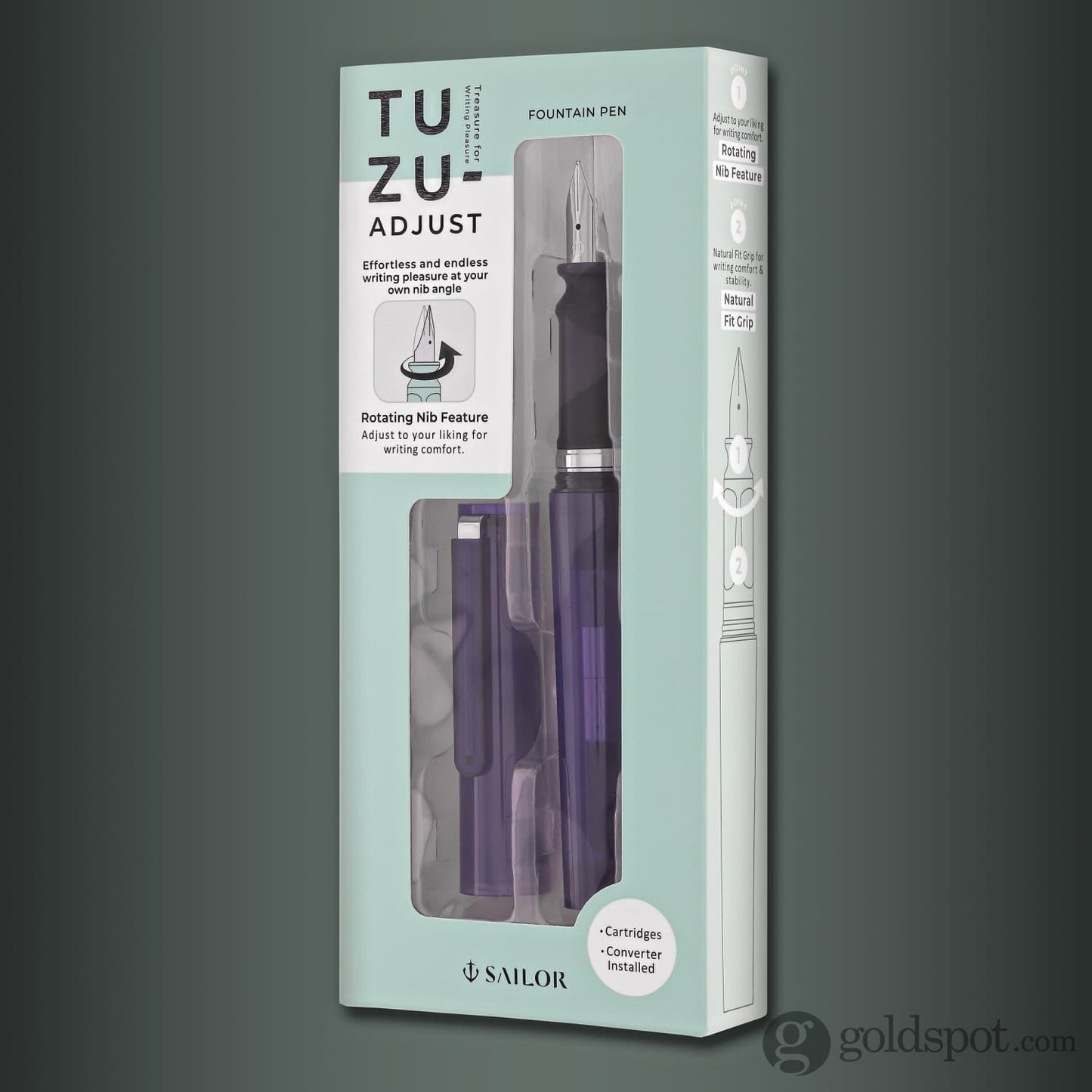 Sailor Compass Tuzu Fountain Pen in Translucent Violet Fountain Pen