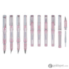 Sailor Compass Tuzu Glassy Fountain Pen in Crystal Cherry Fountain Pen