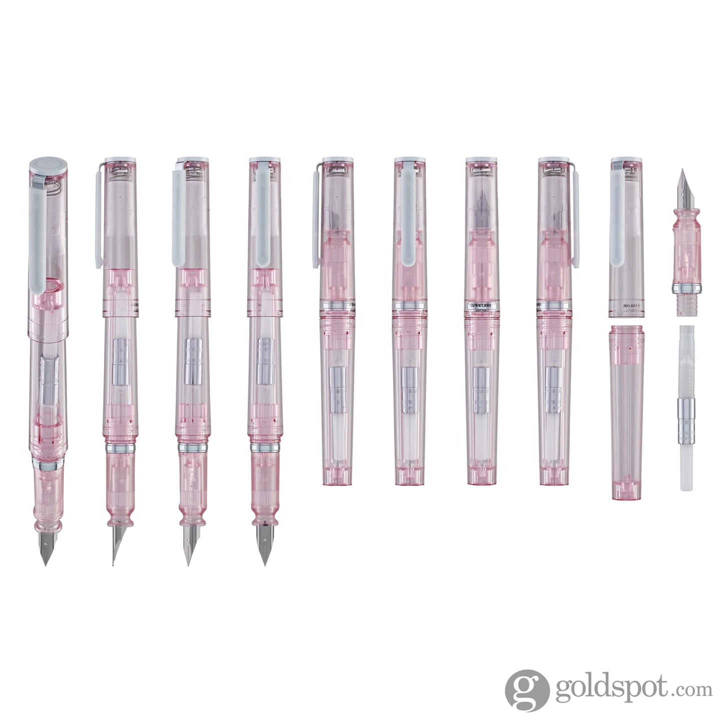 Sailor Compass Tuzu Glassy Fountain Pen in Crystal Cherry Fountain Pen