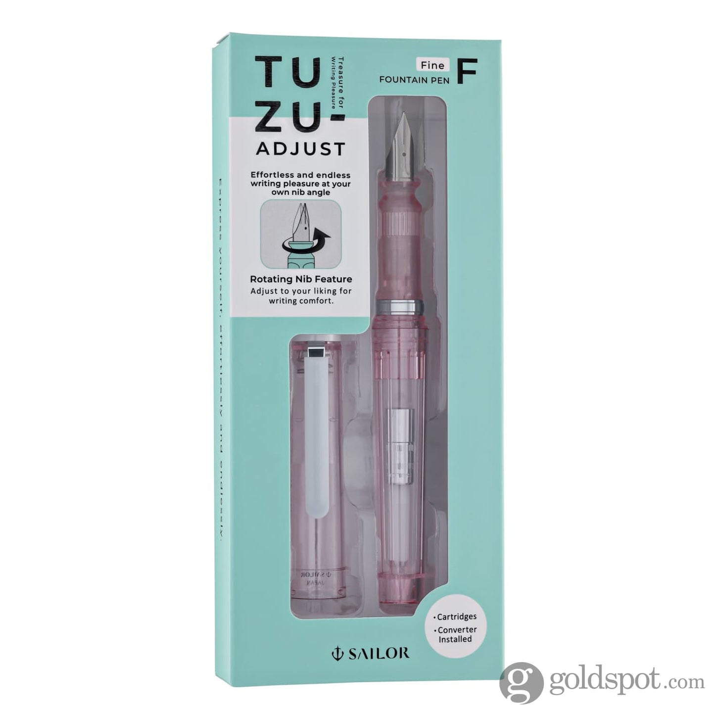 Sailor Compass Tuzu Glassy Fountain Pen in Crystal Cherry Fountain Pen