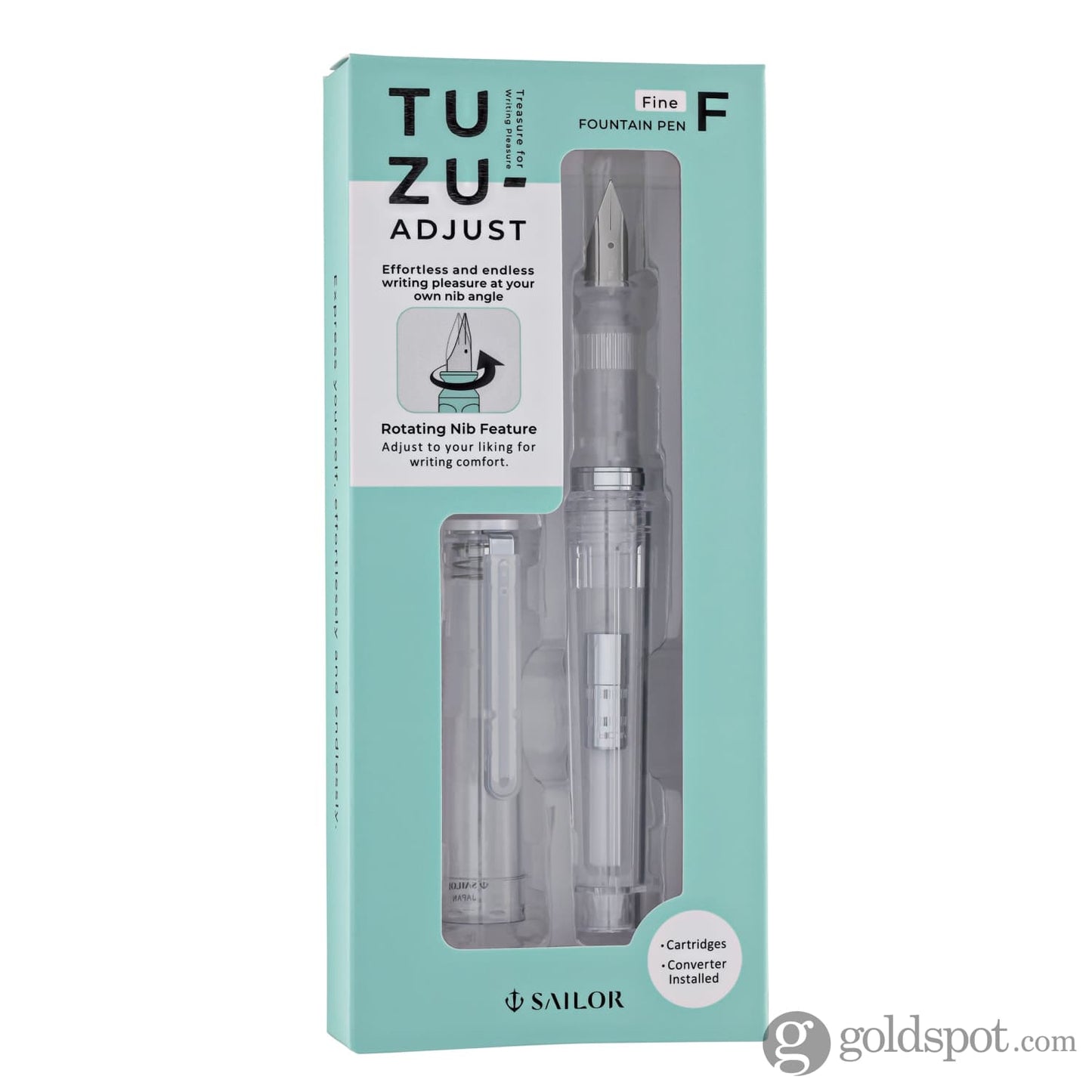 Sailor Compass Tuzu Glassy Fountain Pen in Crystal White Fountain Pen