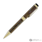 Sailor Cylint Ballpoint Pen in Brown Patina Hanmon-Kujiyaku with Gold IP Trim Ballpoint Pens