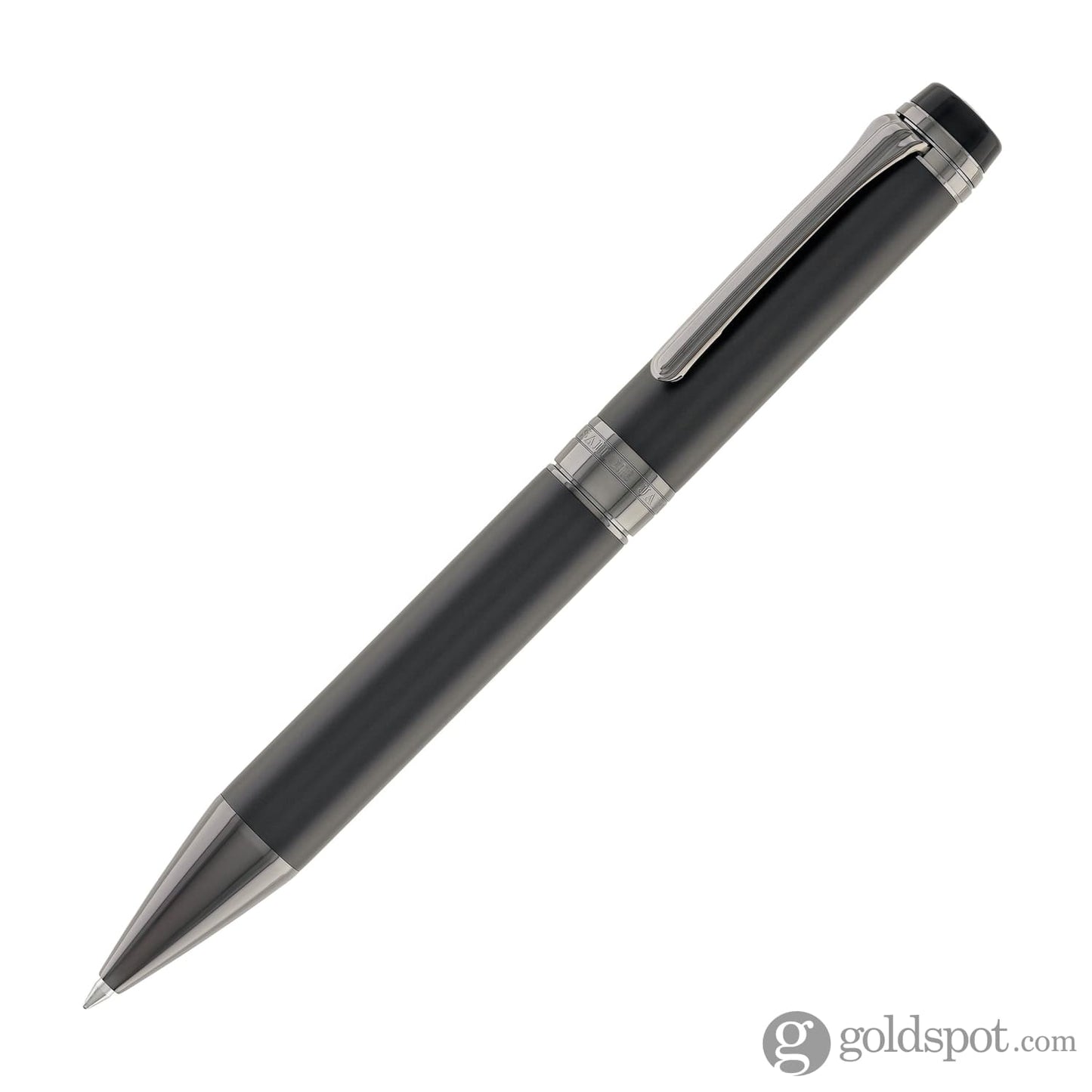 Sailor Cylint Ballpoint Pen in Matte Black Stainless Steel with Black Ion Trim Ballpoint Pens