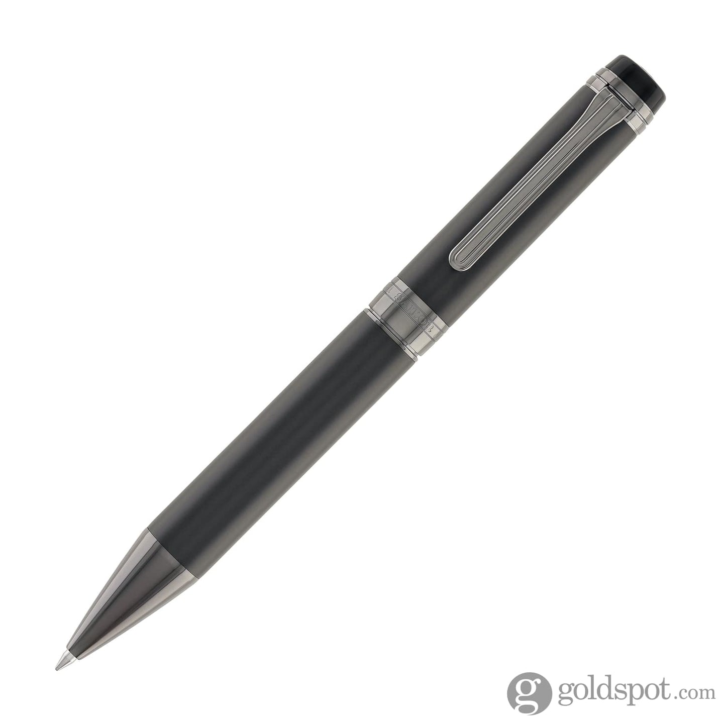 Sailor Cylint Ballpoint Pen in Matte Black Stainless Steel with Black Ion Trim Ballpoint Pens