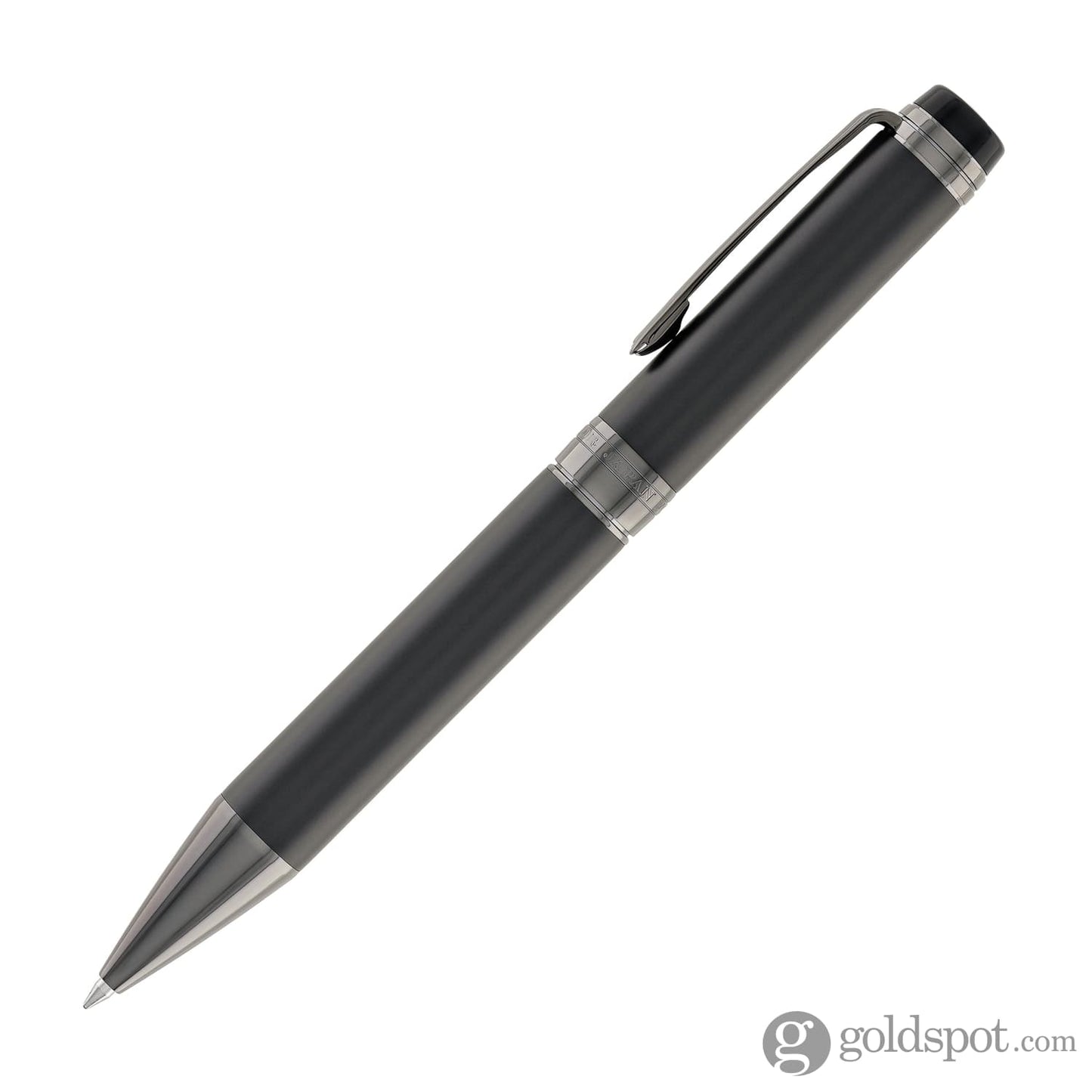 Sailor Cylint Ballpoint Pen in Matte Black Stainless Steel with Black Ion Trim Ballpoint Pens