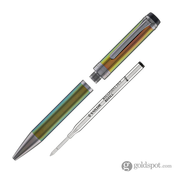 Sailor Cylint Ballpoint Pen in Scarab with Black Ion Trim Ballpoint Pens