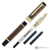 Sailor Cylint Fountain Pen in Brown Patina Hanmon-Kujiyaku with Gold IP Trim - 21kt Gold Nib Fountain Pen