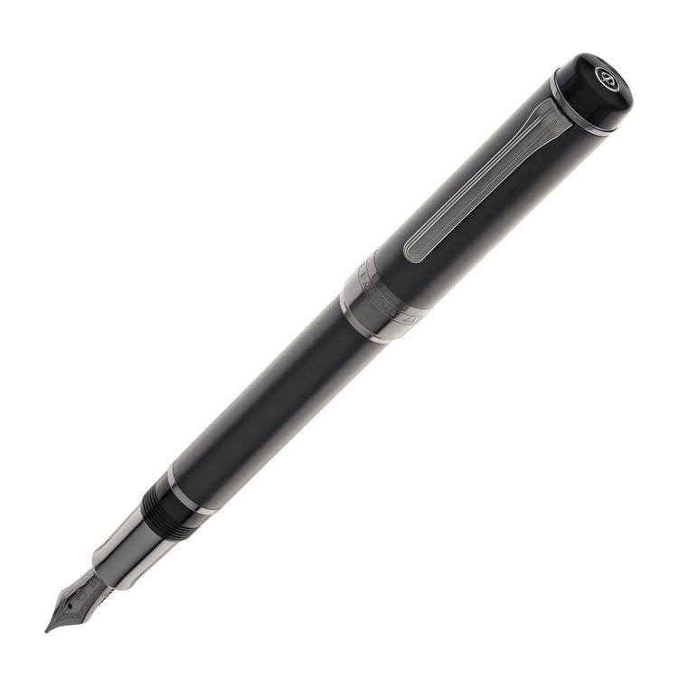 Sailor Cylint Fountain Pen in Matte Black Stainless Steel - 21kt Gold Nib Fountain Pen