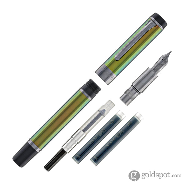 Sailor Cylint Fountain Pen in Scarab with Black Ion Trim - 21kt Gold Fountain Pen