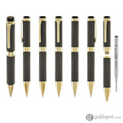 Sailor Cylint Niigata Shikki Ballpoint Pen in Oborogin (Hazy Silver) with Gold IP Trim Ballpoint Pens