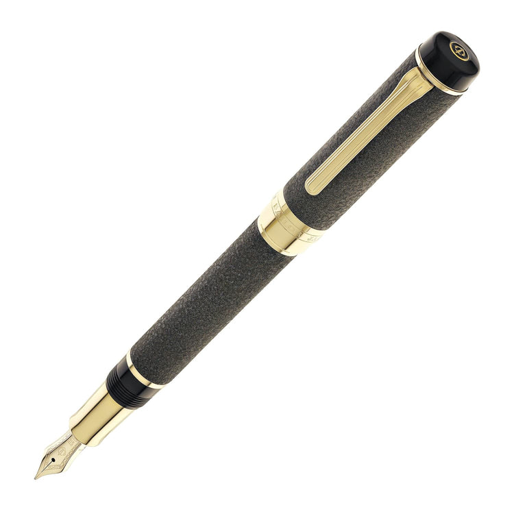 Sailor Cylint Niigata Shikki Fountain Pen in Oborogin (Hazy Silver) with Gold IP Trim - 21kt Gold Nib Fountain Pen