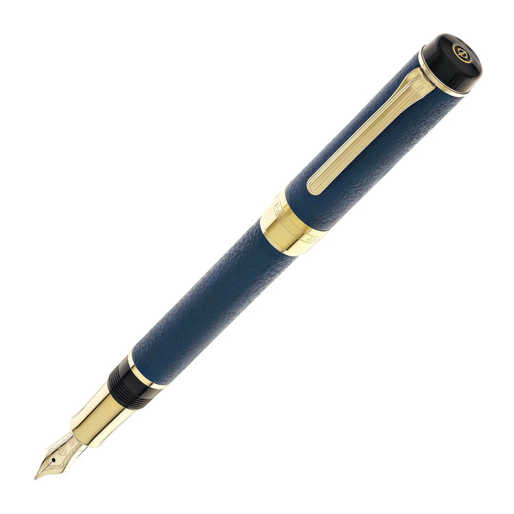 Sailor Cylint Niigata Shikki Fountain Pen in Ruri (Lapis Lazuli Blue) with Gold IP Trim - 21kt Gold Nib Fountain Pen