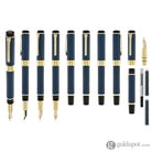 Sailor Cylint Niigata Shikki Fountain Pen in Ruri (Lapis Lazuli Blue) with Gold IP Trim - 21kt Gold Nib Fountain Pen