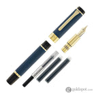 Sailor Cylint Niigata Shikki Fountain Pen in Ruri (Lapis Lazuli Blue) with Gold IP Trim - 21kt Gold Nib Fountain Pen