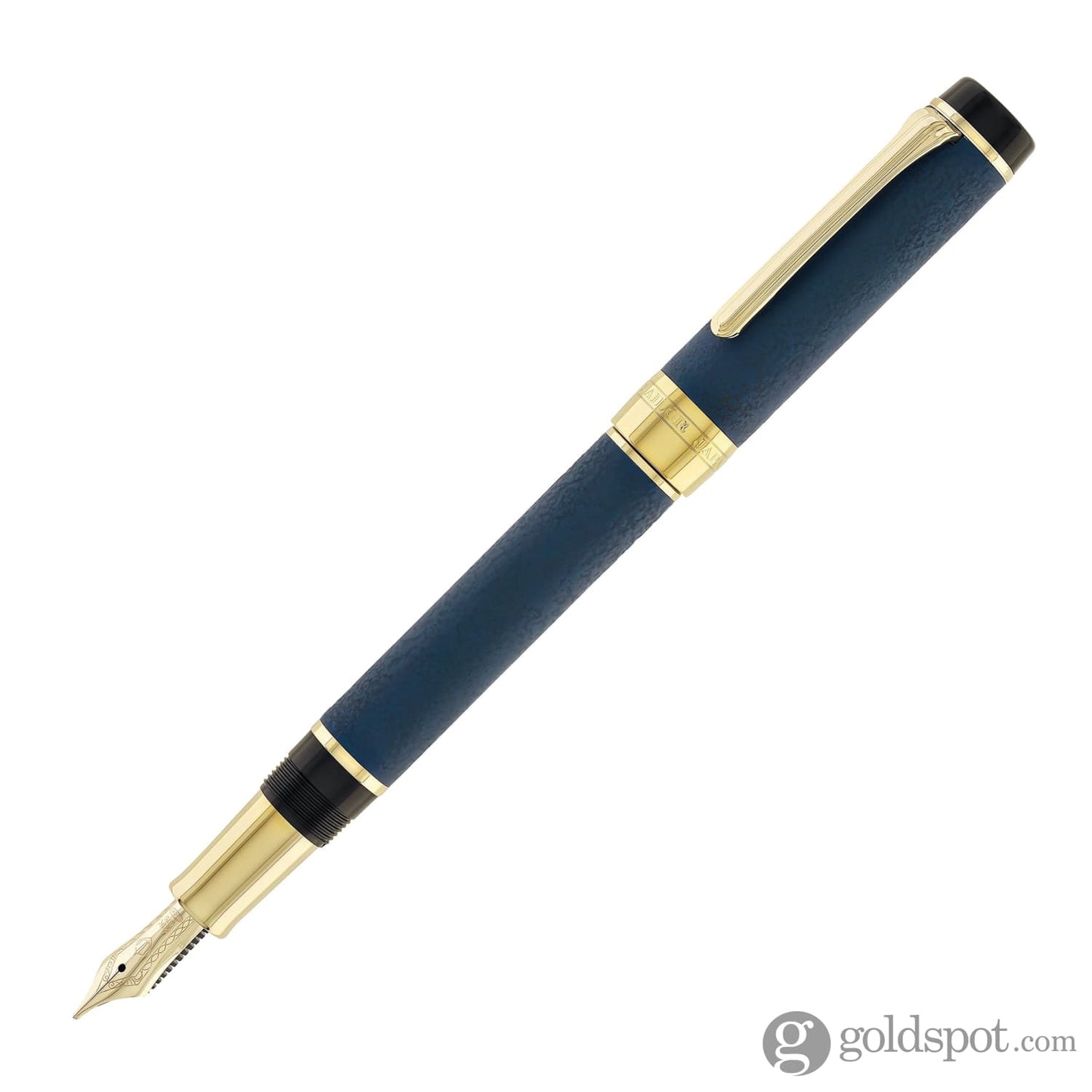 Sailor Cylint Niigata Shikki Fountain Pen in Ruri (Lapis Lazuli Blue) with Gold IP Trim - 21kt Gold Nib Fountain Pen