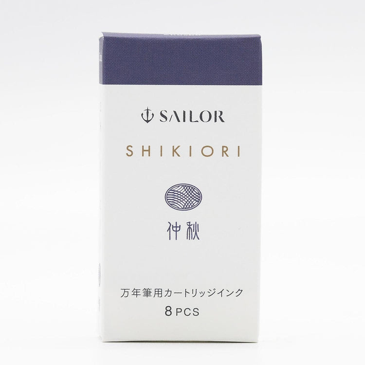 Sailor Four Seasons Shikiori Ink Cartridges in Chu-Shu (Mid-Fall Gray) Fountain Pen Cartridges