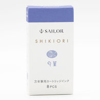 Sailor Four Seasons Shikiori Ink Cartridges in Nioi-sumire (Sweet Violet) Pack of 8