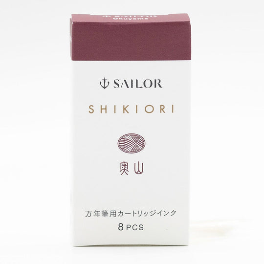 Sailor Four Seasons Shikiori Ink Cartridges in Oku-yama (Remote Mountain Magenta) Pack of 8