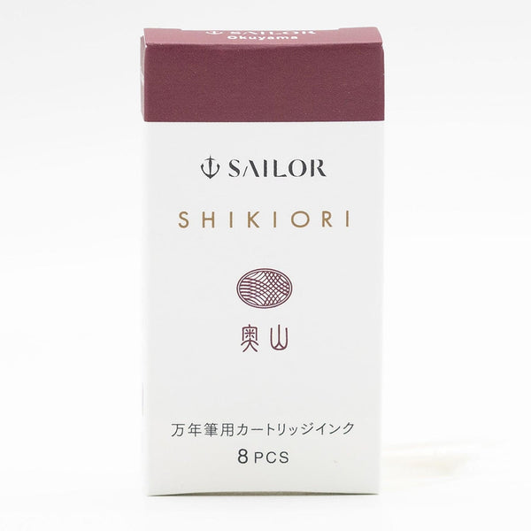 Sailor Four Seasons Shikiori Ink Cartridges in Oku-yama (Remote Mountain Magenta) Fountain Pen Cartridges