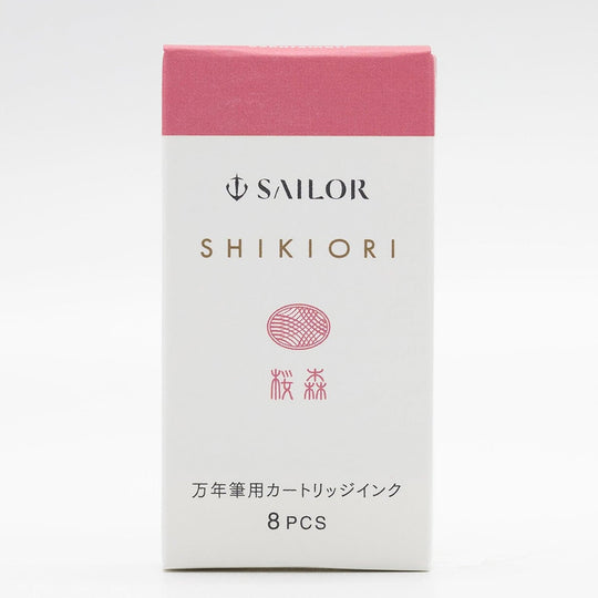 Sailor Four Seasons Shikiori Ink Cartridges in Sakura-Mori (Cherry Blossom Pink) Pack of 8