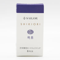 Sailor Four Seasons Shikiori Ink Cartridges in Shigure (Rain Showers) Pack of 8