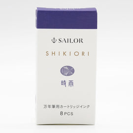 Sailor Four Seasons Shikiori Ink Cartridges in Shigure (Rain Showers) Pack of 8