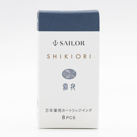 Sailor Four Seasons Shikiori Ink Cartridges in Shimoyo (Frosty Night) Pack of 8