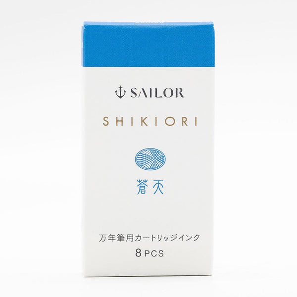 Sailor Four Seasons Shikiori Ink Cartridges in Souten (Azure Sky) Fountain Pen Cartridges